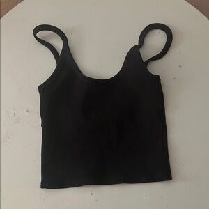 ARQ Black Ribbed Camisole Top